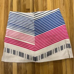Striped Pink and Blue Skort